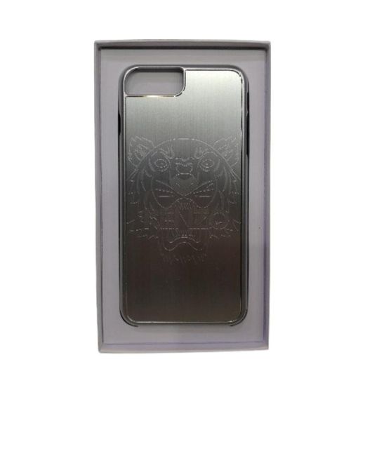 KENZO Gray Logo Phone Case for men