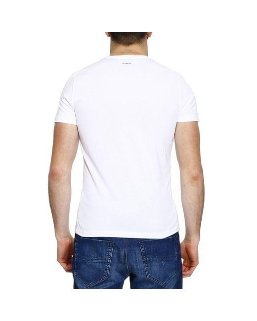 Iceberg White Printed T-Shirt for men