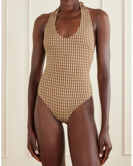 Sir Brown Backless Swimsuit