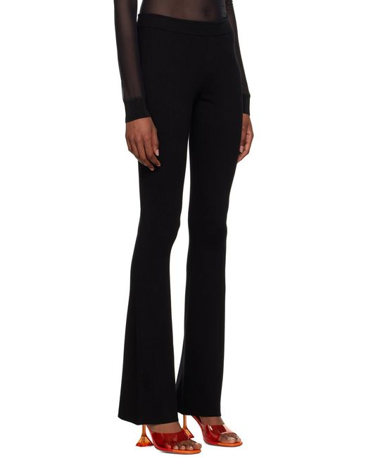 Heron Preston Black Fitted Ribbed Pants
