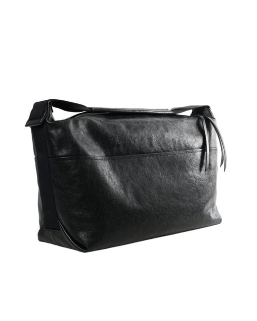 Lemaire Black Berlingot Hobo Bag