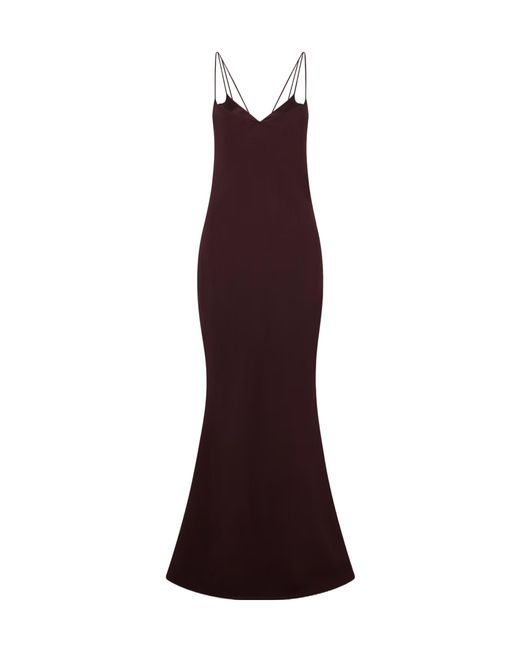 Tom Ford Red Enverse Satin Gown