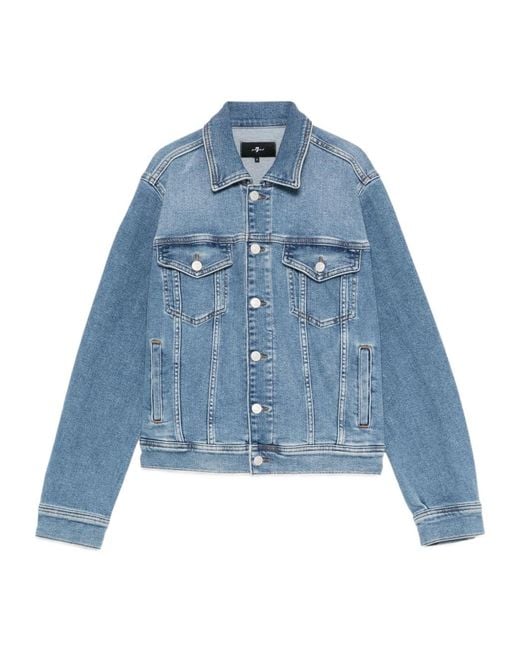 Blue Seven Blue Adi Trucker Jacket