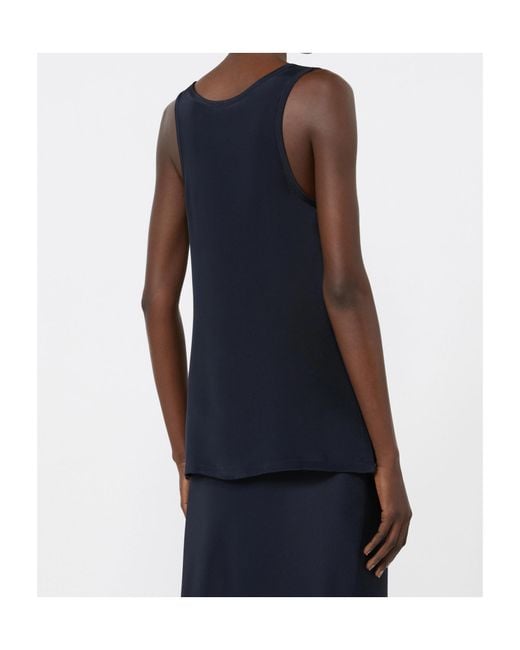 Max Mara Black Silk Top