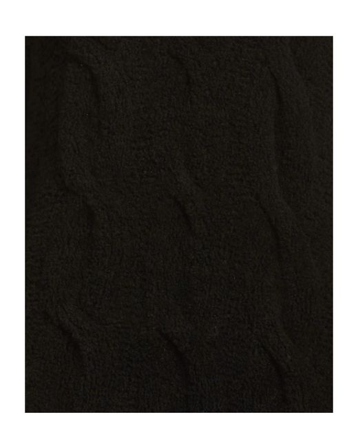 Sportmax Black Solid Color Knit Sweater
