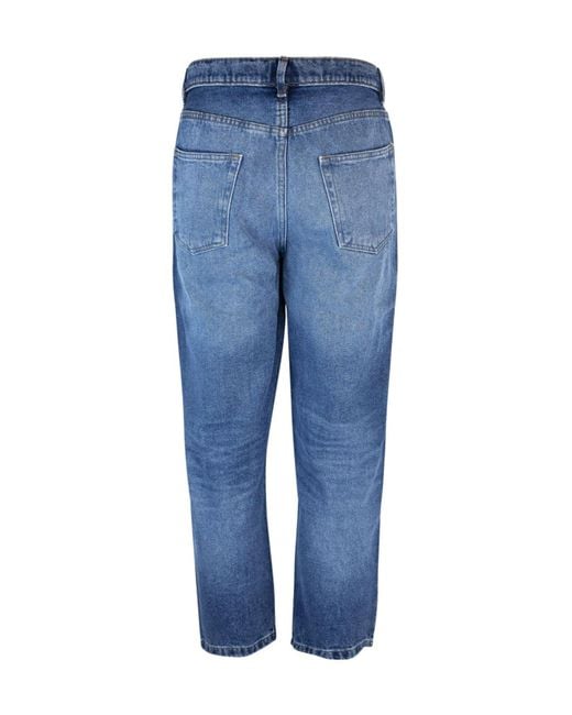 A.P.C. Blue Straight Leg Jeans for men