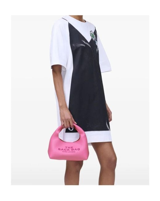 Marc Jacobs Pink The Sack Mini Tote Bag