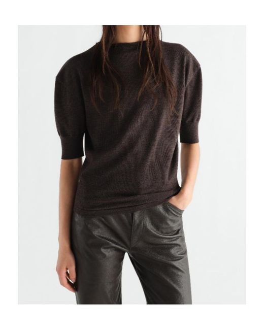 Lemaire Black Short Sleeved Jumper