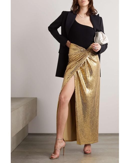 Michael Kors Metallic Collection Logo Skirt