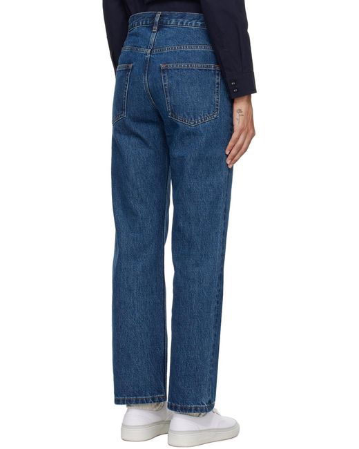 A.P.C. Blue Relaxed Straight-Leg Jeans