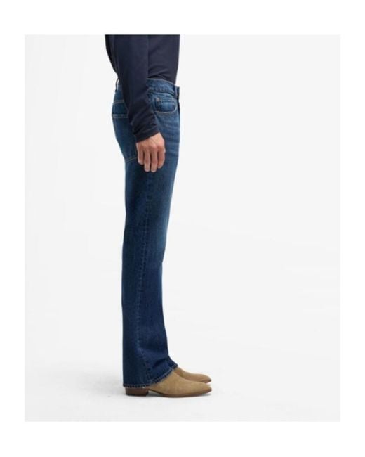 7 For All Mankind Blue The Bootcut Jeans for men