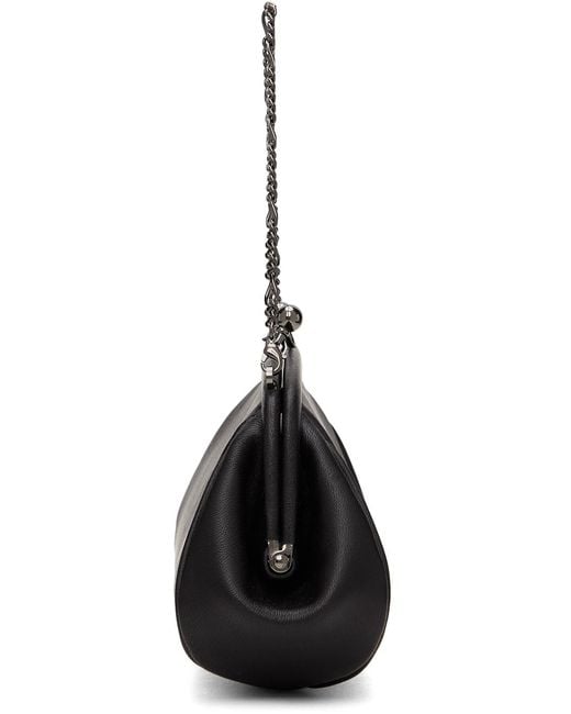 Yohji Yamamoto White Clasp Leather Shoulder Bag