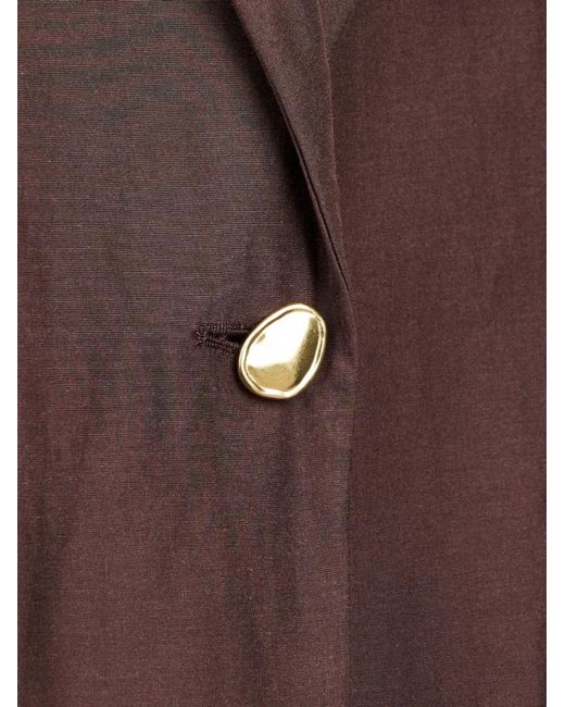 Forte_forte Brown Butto-Fastening Blazer