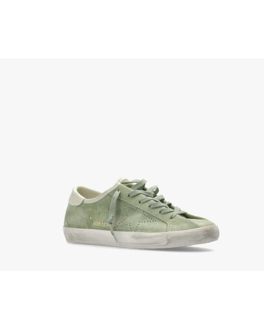 Golden Goose Deluxe Brand Green Super Star Low-Top Sneakers