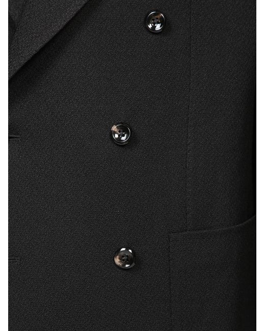 Tagliatore Blue Logo Plaque Double-Breasted Blazer for men