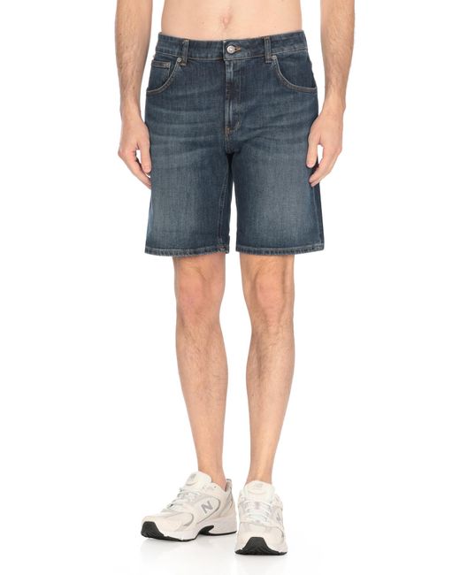Dondup Blue Denim Bermuda Shorts for men