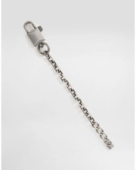 Dolce & Gabbana White Chain Bracelet for men