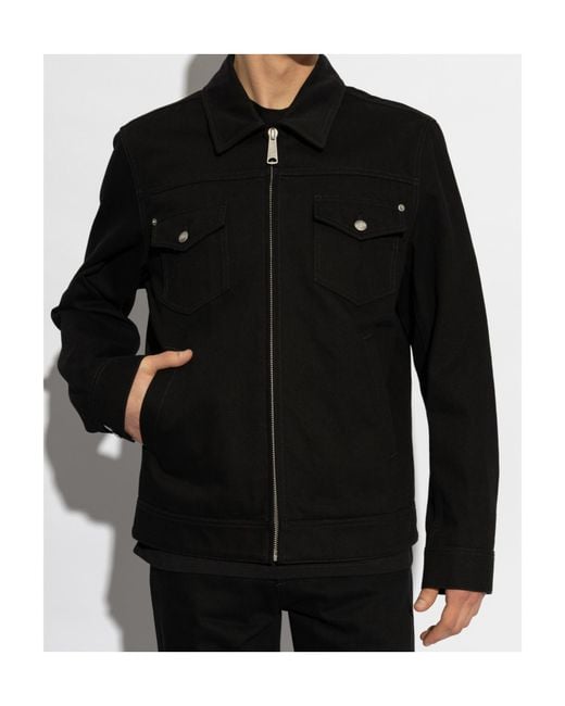 McQueen Black Denim Jacket for men