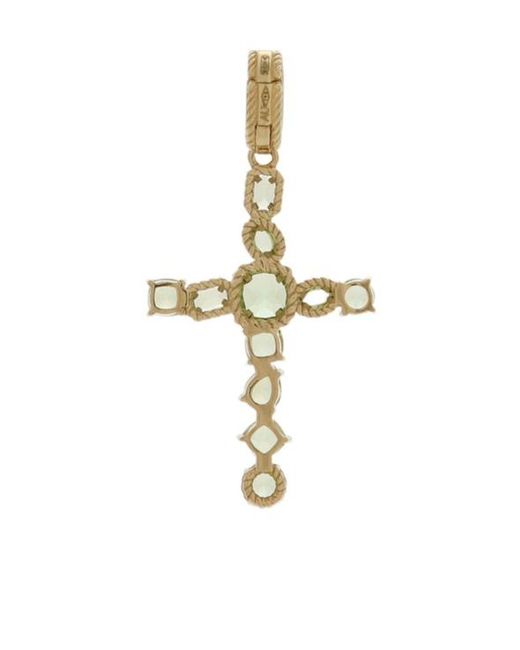 Dolce & Gabbana Metallic Cross Textured Detailing Necklace