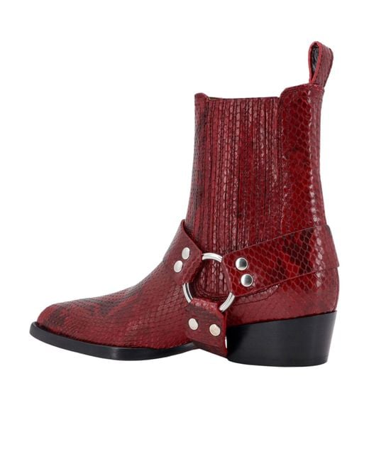 Paris Texas Red Helena Ankle Boots