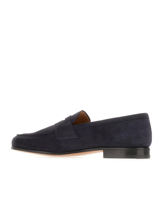 Church's Blue Round-Toe Slip-On Loafers for men