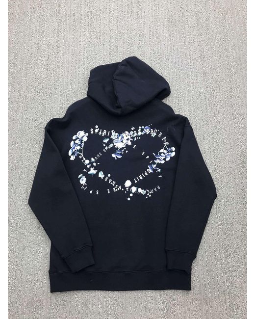 Givenchy Black Printed Hooded Sweater for men