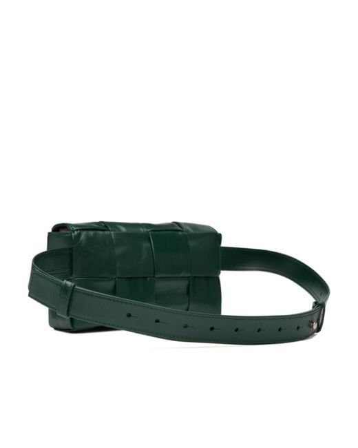 Bottega Veneta Green Mini Cassette Fanny Pack for men