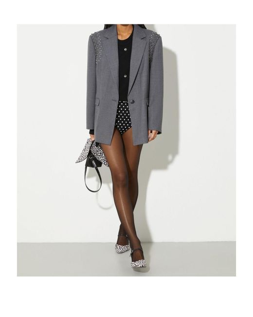 MAX&Co. Blue Long-Sleeved Suit Jacket
