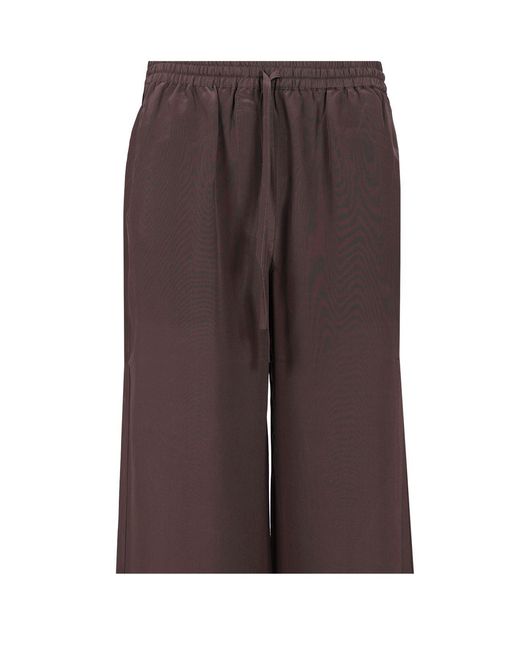P.A.R.O.S.H. Brown Elasticated Trousers