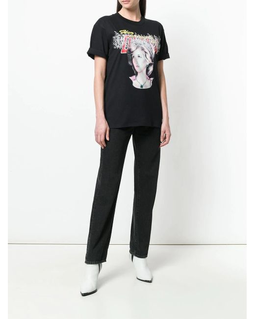 Off-White c/o Virgil Abloh Black Printed T-Shirt With Round Neck