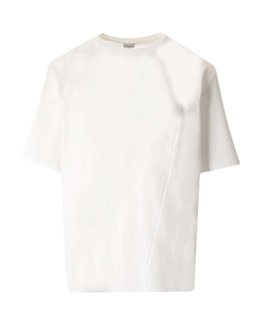 Loewe White Puzzle Loose Fit T-Shirt for men