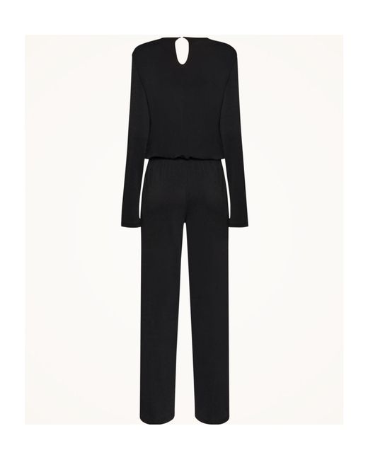 Wolford Black V-Neck Crêpe Jumpsuit