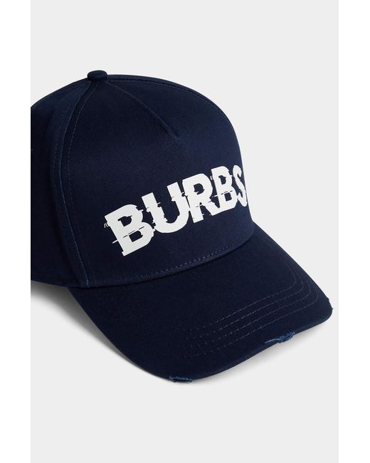 DSquared² Blue Logo-Print Baseball Hat for men