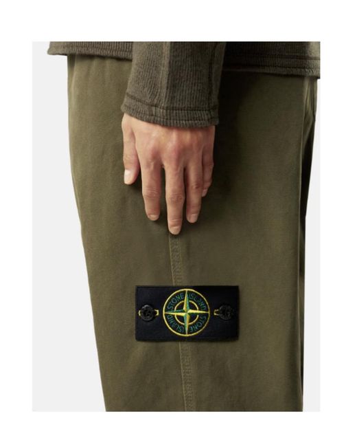 Stone Island Green Jogger Trousers for men