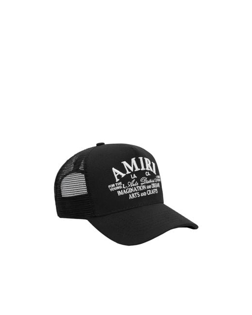 Amiri Black 'Arts District' Trucker Cap for men