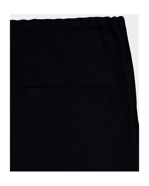 Bode Black Astor Drawstring Casual Pants for men