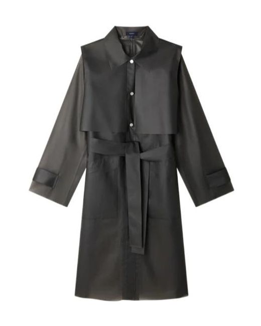 Soeur Black Belted Trench Coat