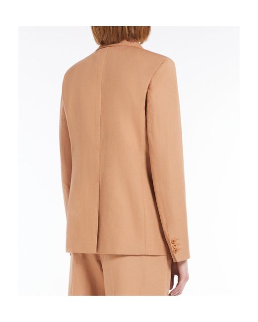 Weekend by Maxmara Natural Cotton And Linen Blazer