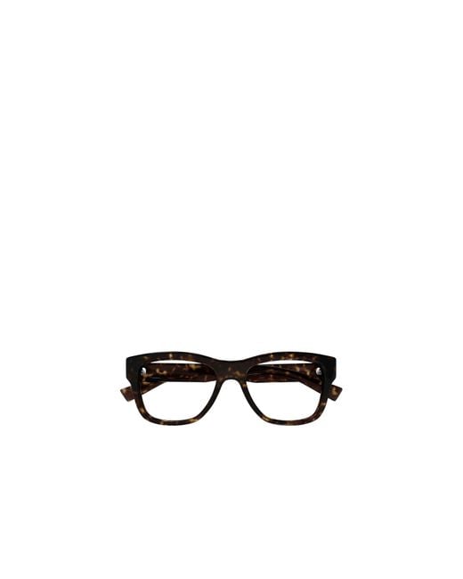 Saint Laurent White Eyewear Square Frame Glasses for men