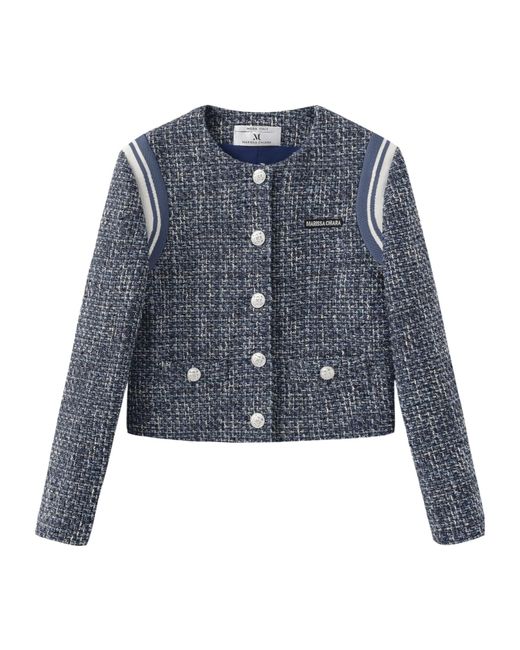 Marissa Chiara Blue Long-Sleeved Casual Jacket