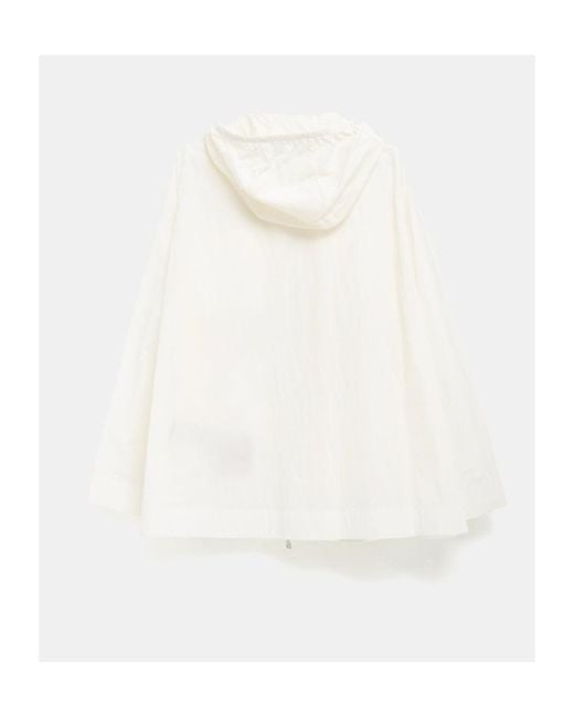 Moncler White Paletuvier Zipped Hooded Jacket