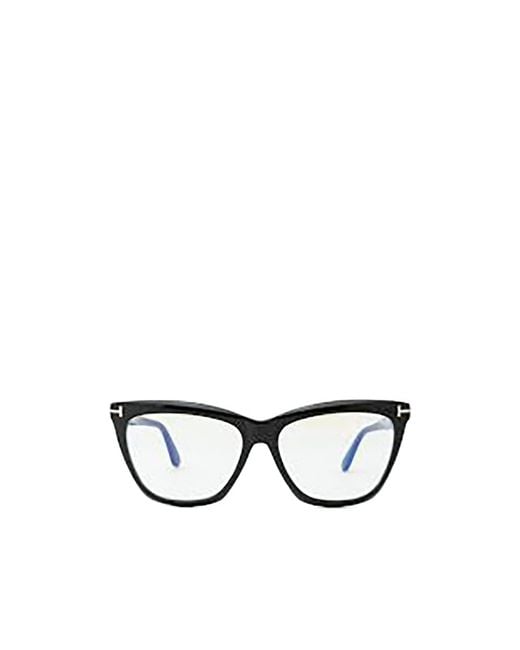 Tom Ford White Eyewear Cat Eye Frame Glasses for men