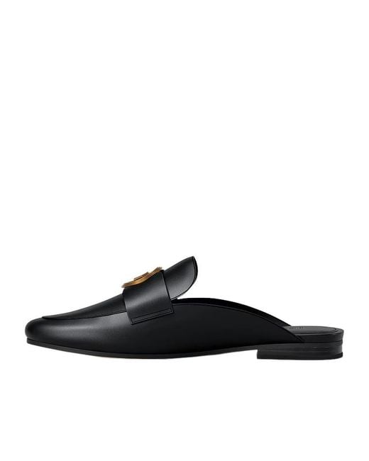 MICHAEL Michael Kors Black Mckenzie Leather Mules