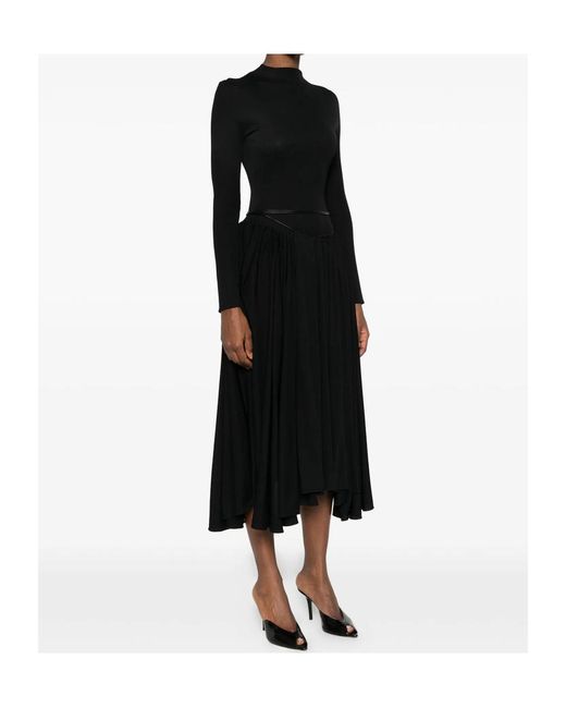 Alaïa Black Long-Sleeved Dress