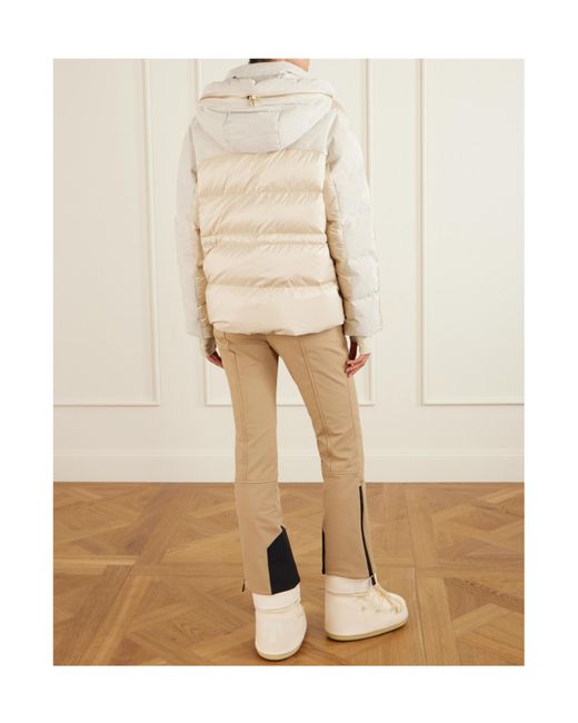 Bogner Natural Marli Shell-Trimmed Corduroy Down Jacket