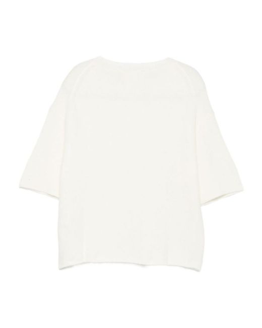 Closed White Short-Sleeve Sweater