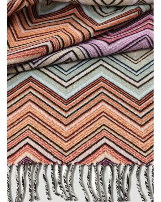 Missoni Multicolor Home Zig-Zag Woven Fringed-Edge Throw for men
