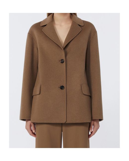Max Mara Brown 'S Elfi Single Breasted Jacket