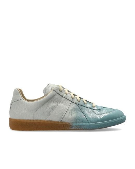 Maison Margiela Green Gradient Low-Top Sneakers