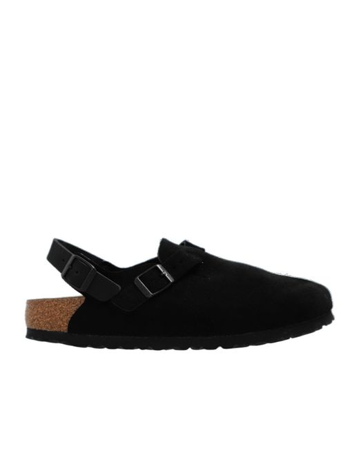 Birkenstock Black Tokio Almond Toe Slides